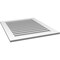 Ekena Millwork Vertical Surface Mount PVC Gable Vent: Functional, w/ 3-1/2"W x 1"P Standard Frame, 30"W x 36"H GVPVE30X3601SF - alternate 4